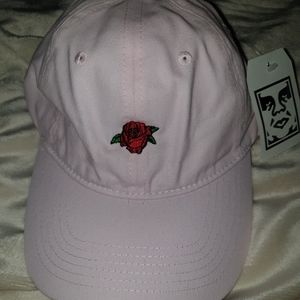 NWT♡Obey Pink Rose Baseball Hat♡♡♡